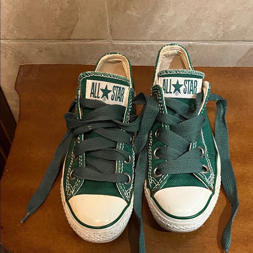 Converse All Star Green Canvas Sneakers
